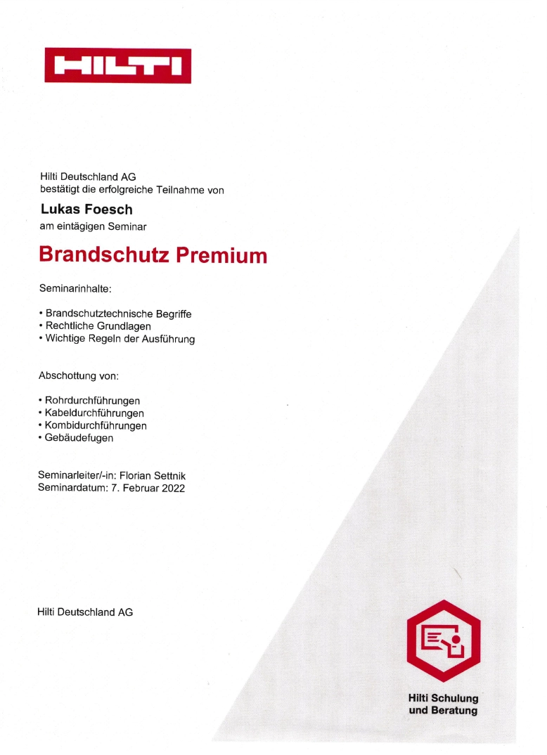 Brandschutz Premium